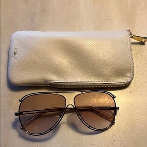 Chloé Aviator Sunglasses with Case